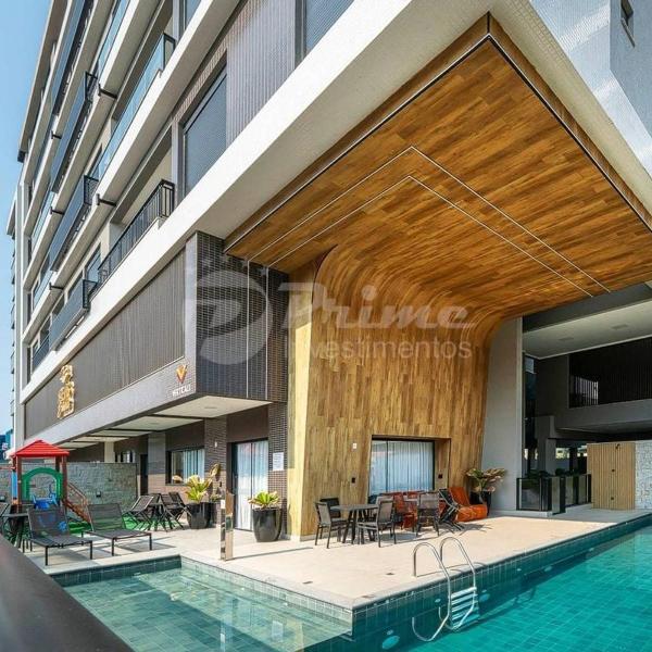 Apartamento 100m do Mar - 2 Quartos - 1 Vaga - com Piscina e Playground - Praia de Bombas Bombinhas