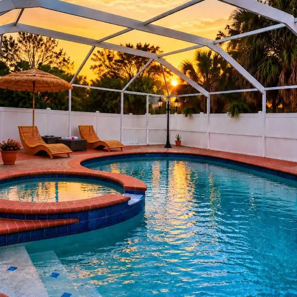 Casa Kampa, con 3 bedrooms and 3 bathrooms, offers a heated swimming pool and a heated spa at no extra cost, хотел в Тампа