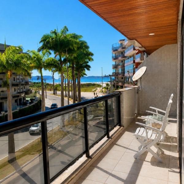Pé na Areia 50m praia - Piscina 2 vagas Churrasqueira