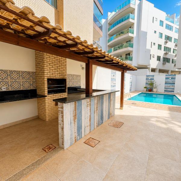 Pé na Areia 50m praia - Piscina 2 vagas Churrasqueira - Foto 5