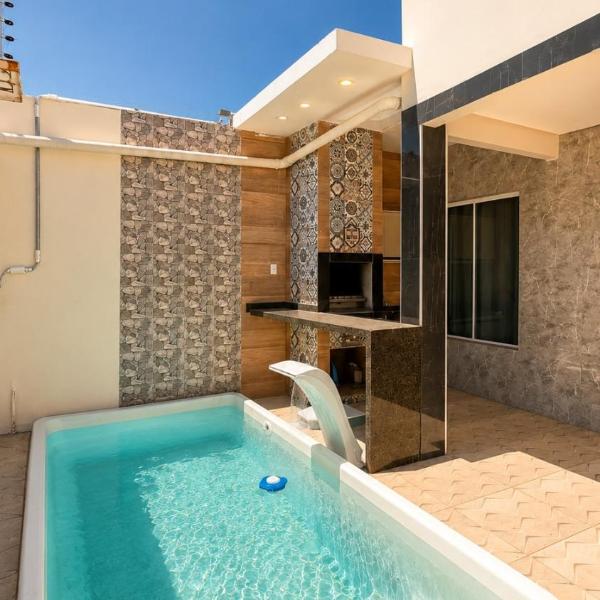 Casa Piscina Area de Churrasco Climatizada com 3 Quartos - Foto 4