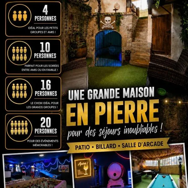 Maison de ville au cœur d'un village de caractère dans le jura, hotel en Saint-Julien