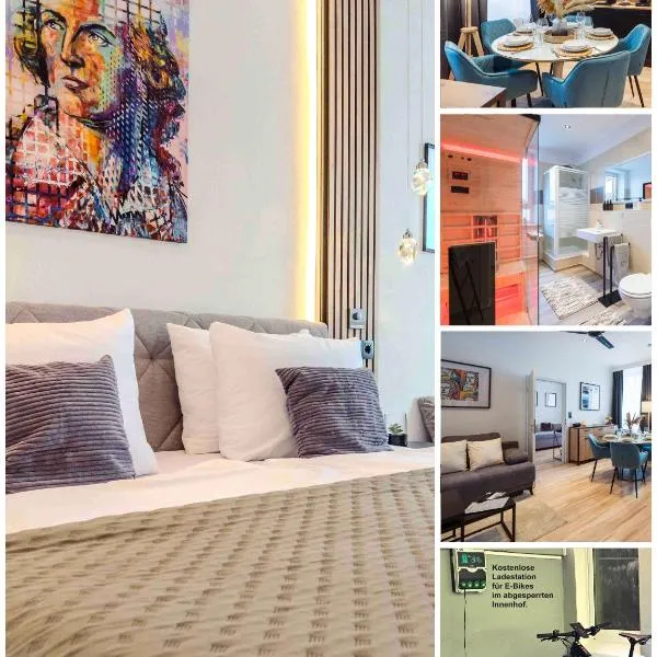 SchillerApartment Hof, Smart-Checkin, IR-Sauna, Parkplatz, WLan600MBit, hotel en Hof