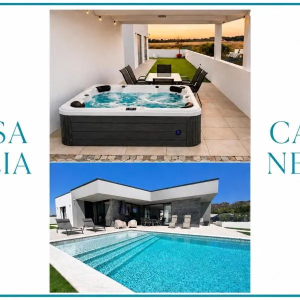 CASA NELIA-SPA JACUZZI-PISCINE CHAUFFÉE 400 m de la plage Porto Covo, hotel en Porto Covo