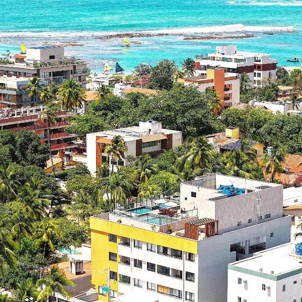Flat Amplo no Centro de Porto de Galinhas – Quarto e Sala, Tudo a Pé