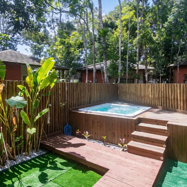 Bangalô c Jacuzzi e Churrasqueira em Arraial d'Ajuda