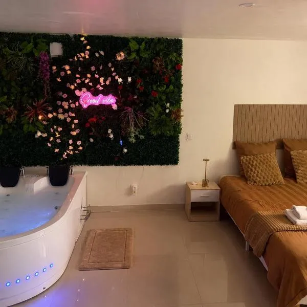 Logement entier avec jacuzzi proche futuroscope, hotell i Naintré