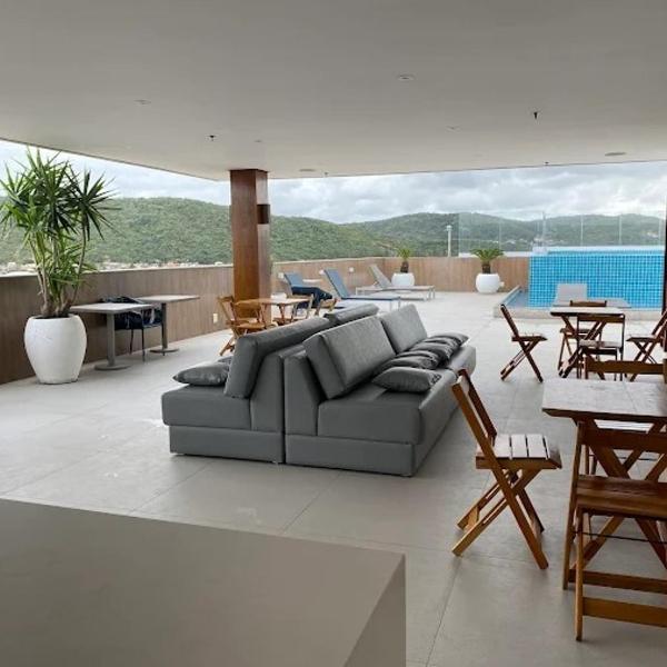 Hotel Bossa Nova Cabo Frio Passagem flat com varanda - Foto 4