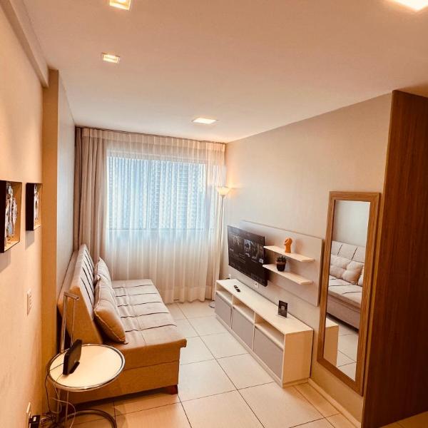 Flat - Boa Viagem para até 5 pessoas, andar ALTO vista Mar, Piscina, Wifi 500Mbps,