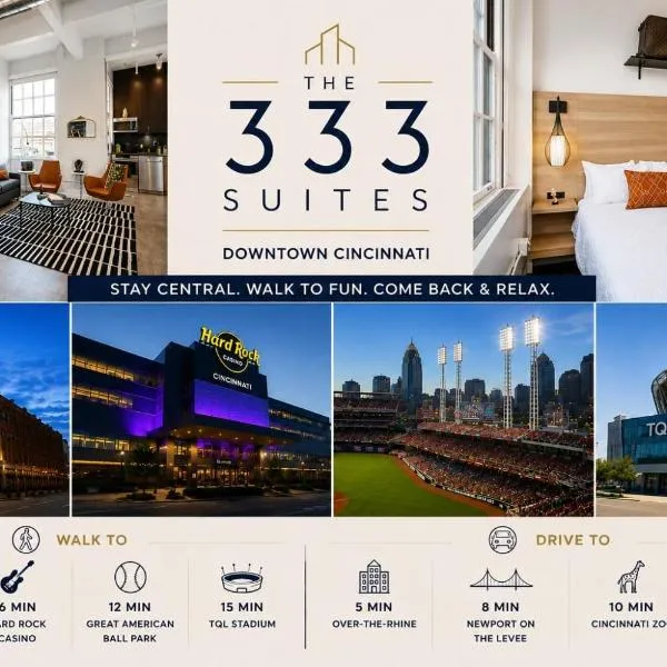 The 333 Suites 301 - Suite for 6, hotel em Cincinnati