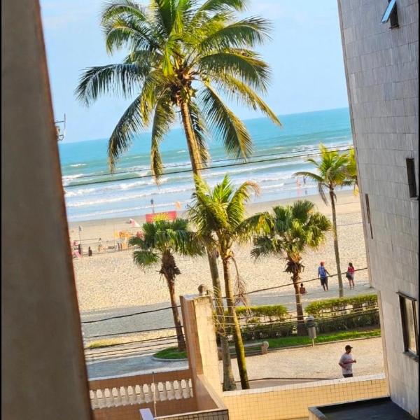 apto frente praia pé na areia 2dorm wifi elevador Smart tv praia grande aviação - leia fotos - Foto 2