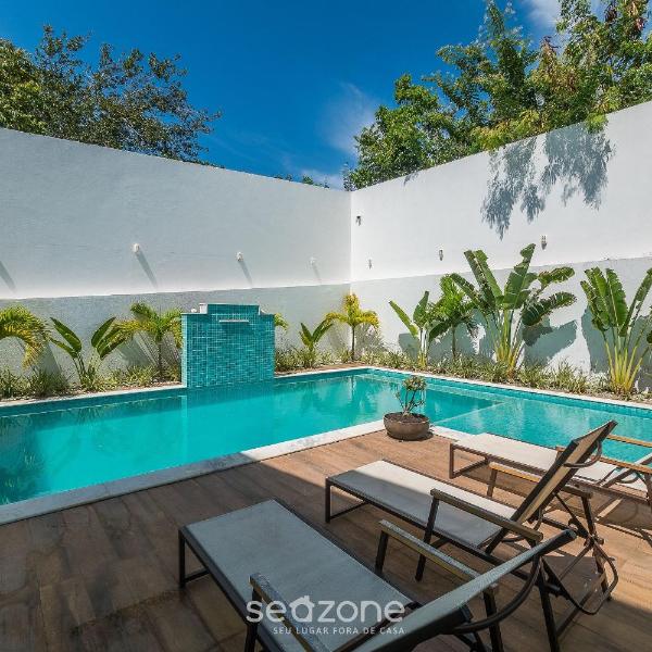 Apto c/ varanda em cond. c/ piscina - FOS0005