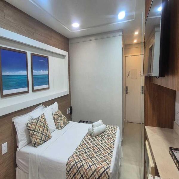 Flat Pé na Areia Ponta Negra -Estacionamento grátis, Wi-Fi Ultra 1Gbps & Portaria 24h - Foto 4