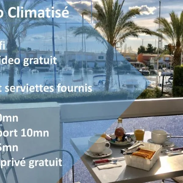 Cap Capistol Studio le Cap d'Agde vue port, hotell sihtkohas Cap d'Agde