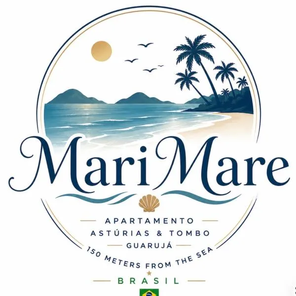 MariMare- Apartamento Vista Mar Praia Asturias e Tombo-Guaruja SP, hotell sihtkohas Guarujá