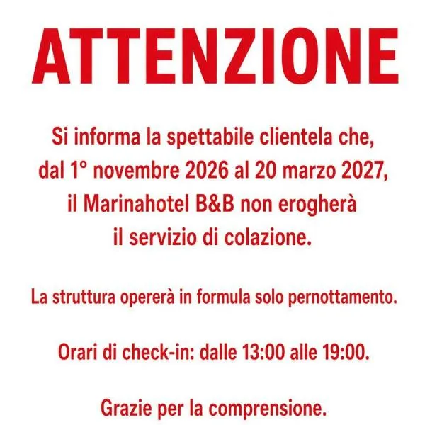 Marina Hotel B&B Adults Only, hotel v mestu Sestri Levante