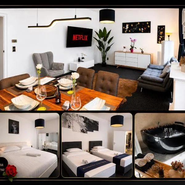 Luxury Apartment with Jacuzzi City Center Wiesbaden Rossana Universe, hotel din Wiesbaden