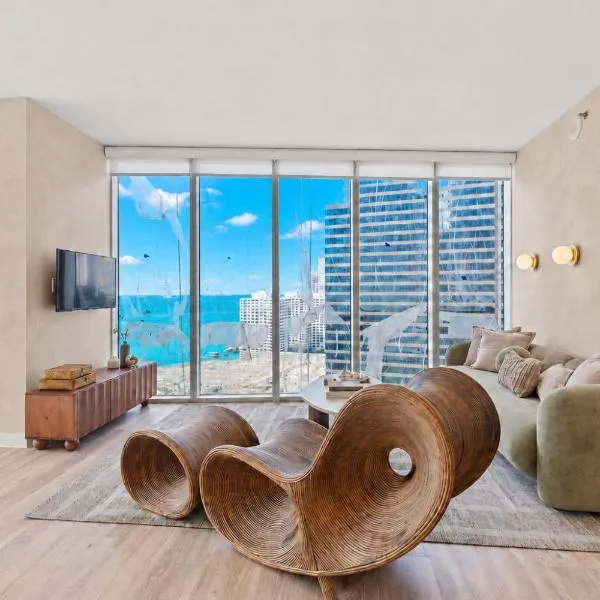 2B2B w Water View - FREE Parking - Pool - Lux Spa, hotel en Miami