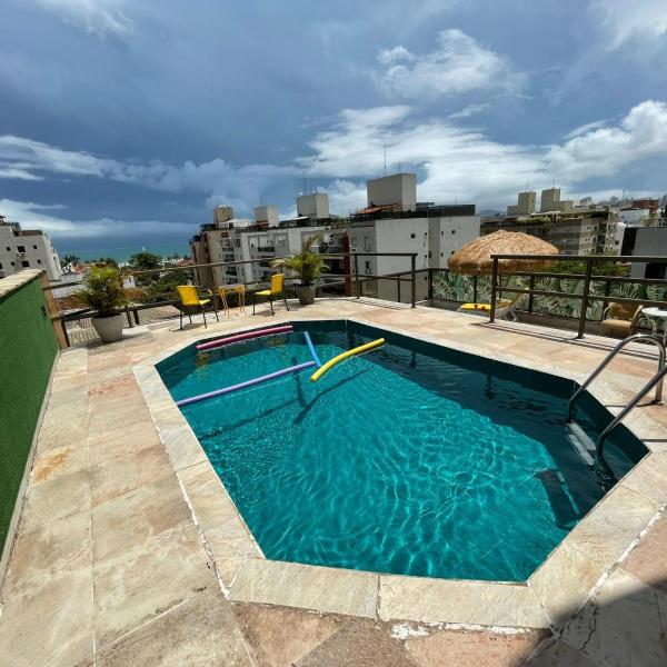 Cobertura 3 dorms - Piscina - Churrasqueira - 200 metros praia