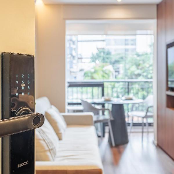 Apê Luxuoso Pinheiros, Sala com cozinha e Quarto - Foto 5