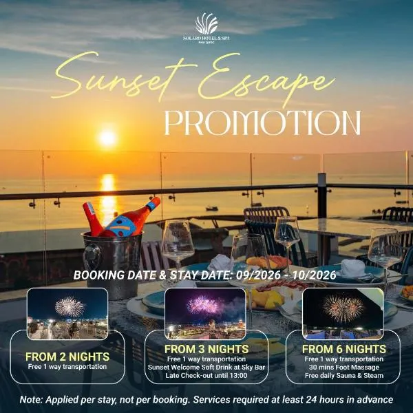 Solaro Hotel & Spa Phu Quoc - Sunset Town Seaview & Fireworks, hotel in Phu Quoc