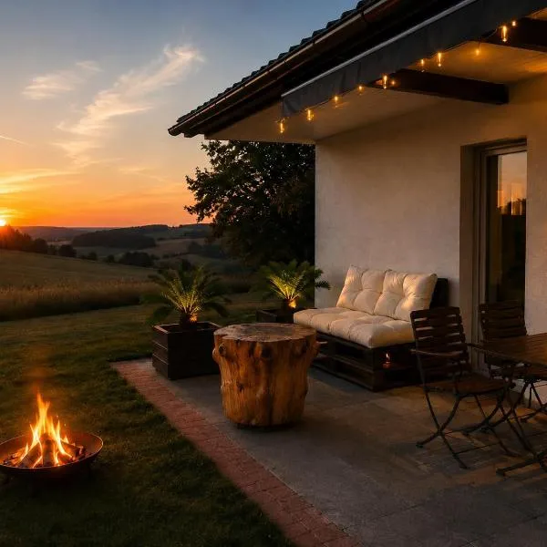 WEITURA - Private Lodge & Offline-Lounge, Wellness und Weitblick, hotel em Frankenberg