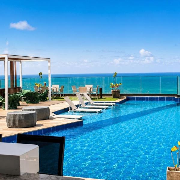 LIT-760 - Studio Completo Piscina Rooftop VISTA-MAR - excelente localização!