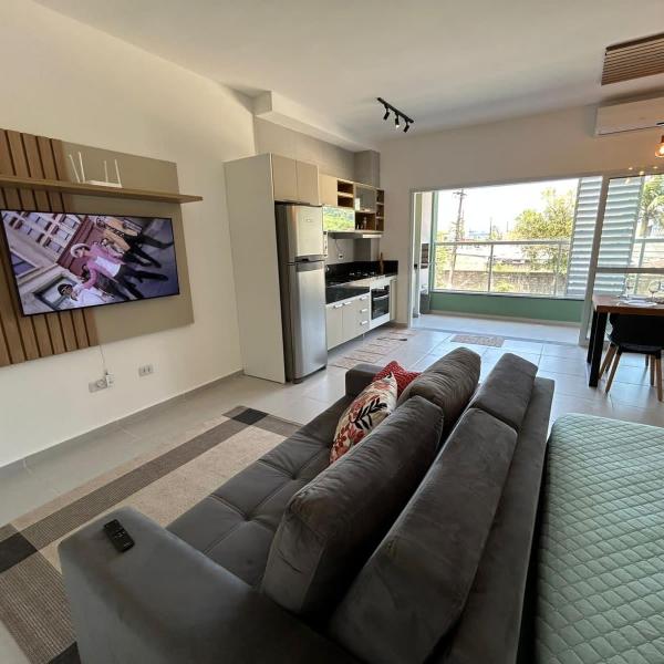 Studio moderno climatizado com piscina Ubatuba - Foto 5