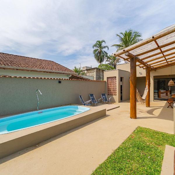 Casa Ipê Boraceia piscina privativa a 200 m do mar - Foto 4