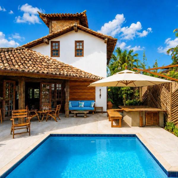 Casa com piscina e sauna a 300m da praia BZ34
