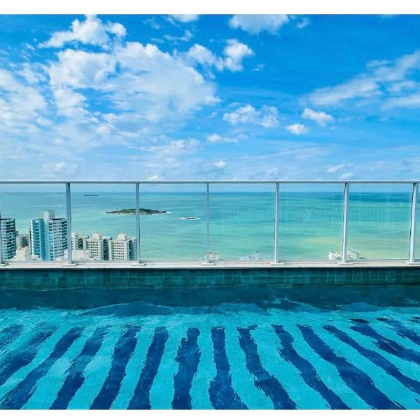 Apartamento de frente, sol da manhã Venha passar momentos felizes na praia,