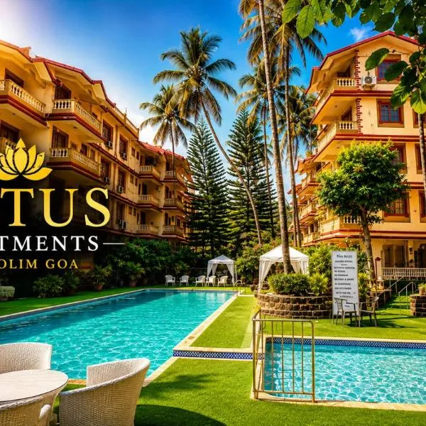 Lotus 1bhk Apartment pool view Candolim Goa، فندق في كاندوليم