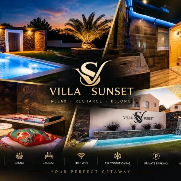 Zgornje Škofije에 위치한 호텔 Villa Sunset Pool & Spa apartments