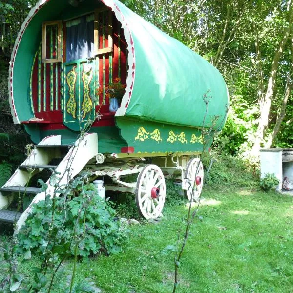 Romany Wagon & Cwtch with your own private 1 acer, хотел в Llandysul