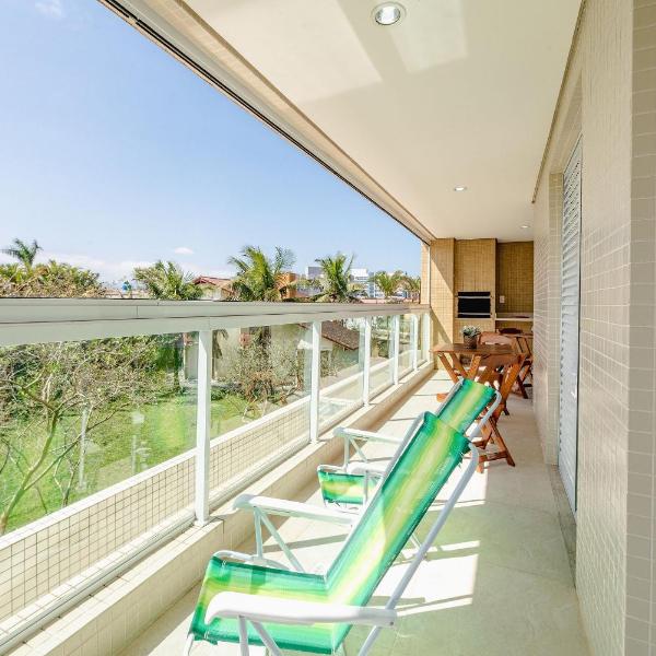 200m da praia com piscina ,churrasqueira e jacuzzi
