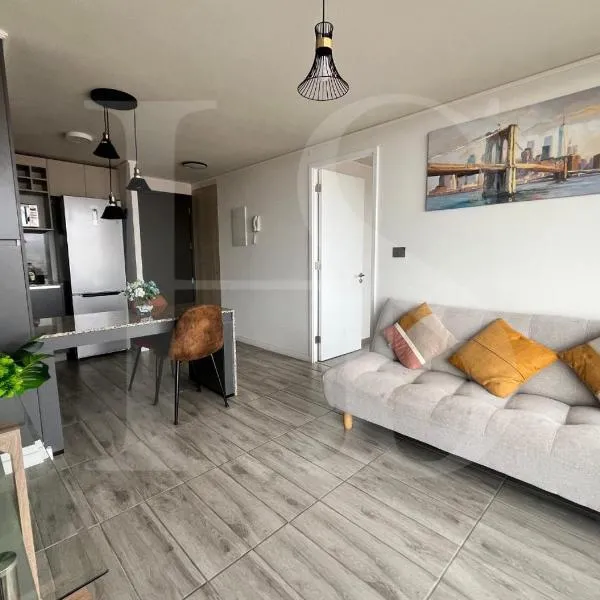Hermoso departamento de 1D, terraza y vista al mar, hotel Antofagastában