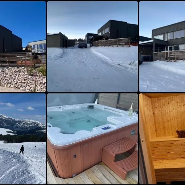 Exclusive Funkis Cabin, Lake View, Rooftop Terrace, Jacuzzi, Sauna, Close to Golf and Alpine, hotell sihtkohas Vrådal