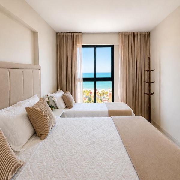 Apto 2Q com Vista Mar para até 5 Pessoas em Ponta Negra