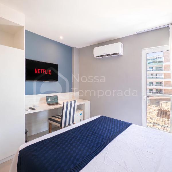 Flat Bossa Nova Cabo Frio | Rooftop, Piscina e Sauna na Passagem, a 600m da Praia do Forte - Foto 2