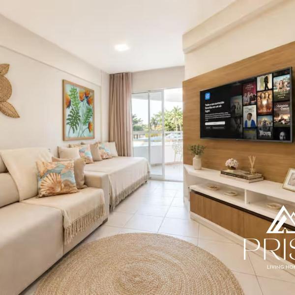 Apto Completo com Varanda Ampla e Vista Mar