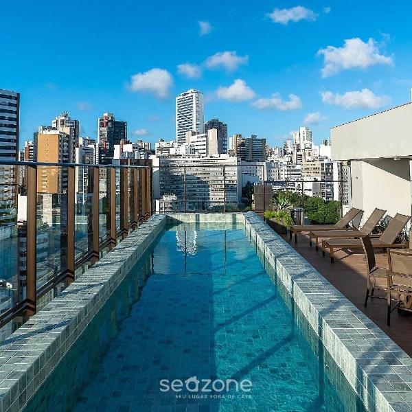Studio em Cond. c/ Piscina e Academia EUB0301