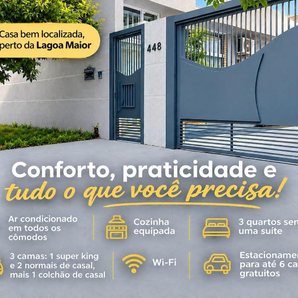 Casa Lagoa Maior Espaçosa e confortável!