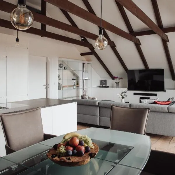 코르노이부르크에 위치한 호텔 Juwel am Stadtrand von Wien - Loft mit Weitblick