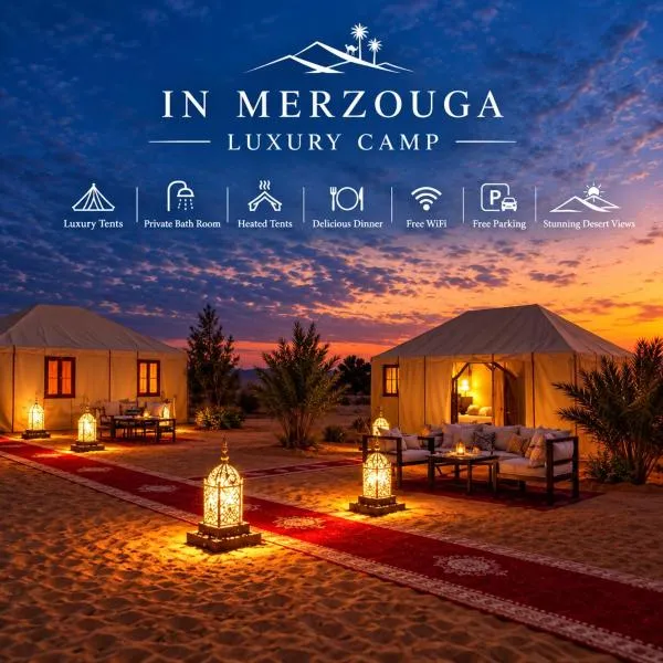 In merzouga Luxury camp, hotell i Merzouga