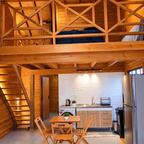Wooden House - Chalé com Mezanino - Foto 4