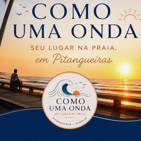 Apartamento com 02 quartos, estacionamento privativo, serviço de praia, wifi e ar condicionado na sala de estar e jantar