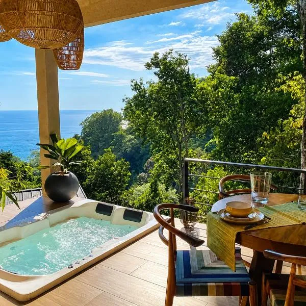 Monkey House - Private Jacuzzi & Ocean View, hotel v destinaci Dominicalito