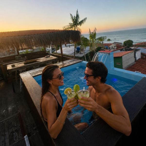 Pipa Beach Penthouse Ocean View Rooftop Pool - Foto 5