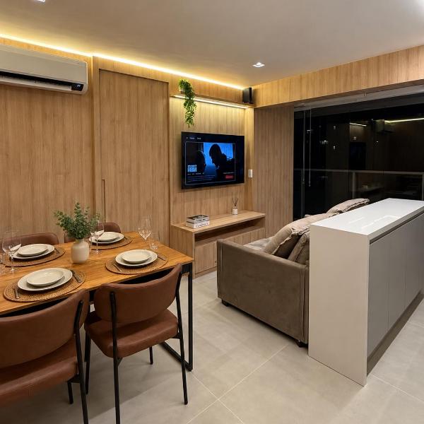Ap 2 quartos com garagem - Piscina Rooftop Sauna