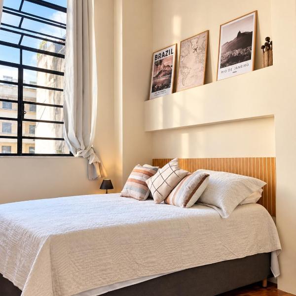 Amplo quarto e sala retrô na Cinelândia 611 - Foto 2
